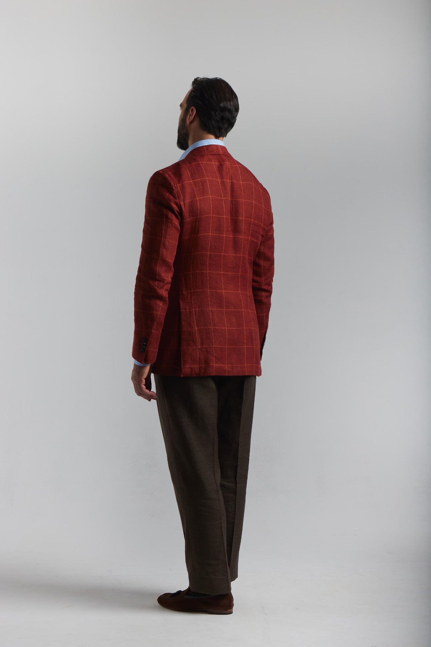 Rust linen Jacket from Angelico