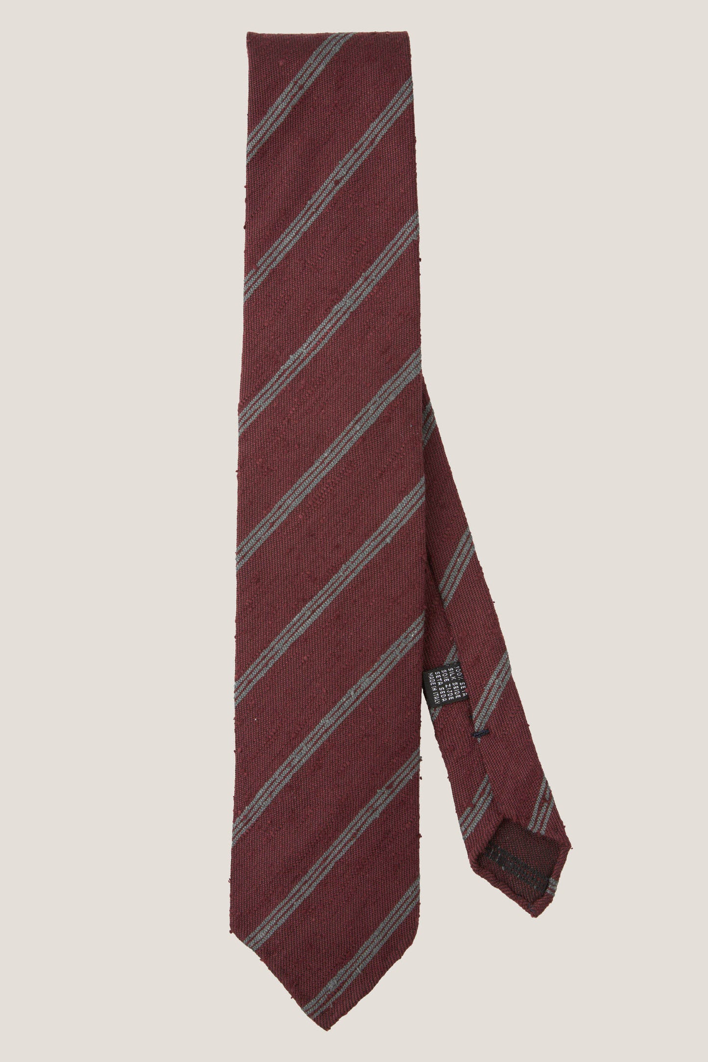 Burgundy Silk Shantung Tie