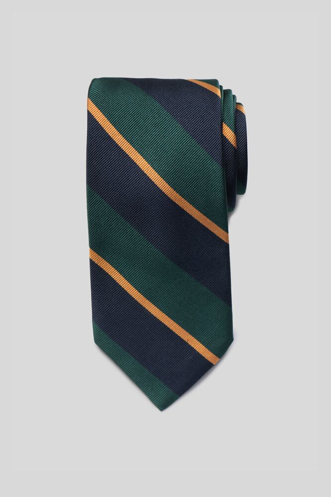 Green and Navy Regimental Tie