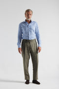 Linen Olive military Gurkha Trousers