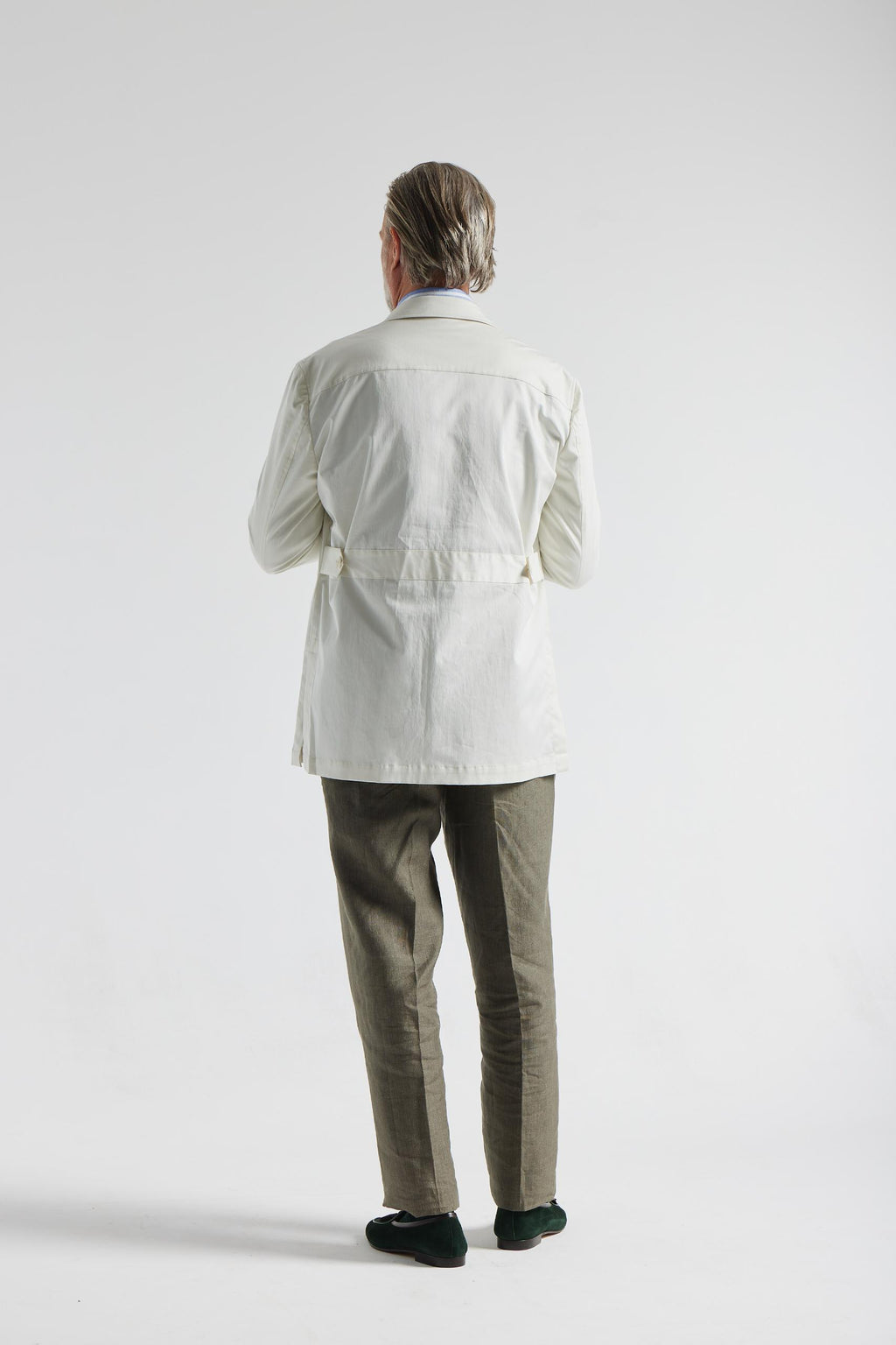 Biela bavlnená vrchná košeľa