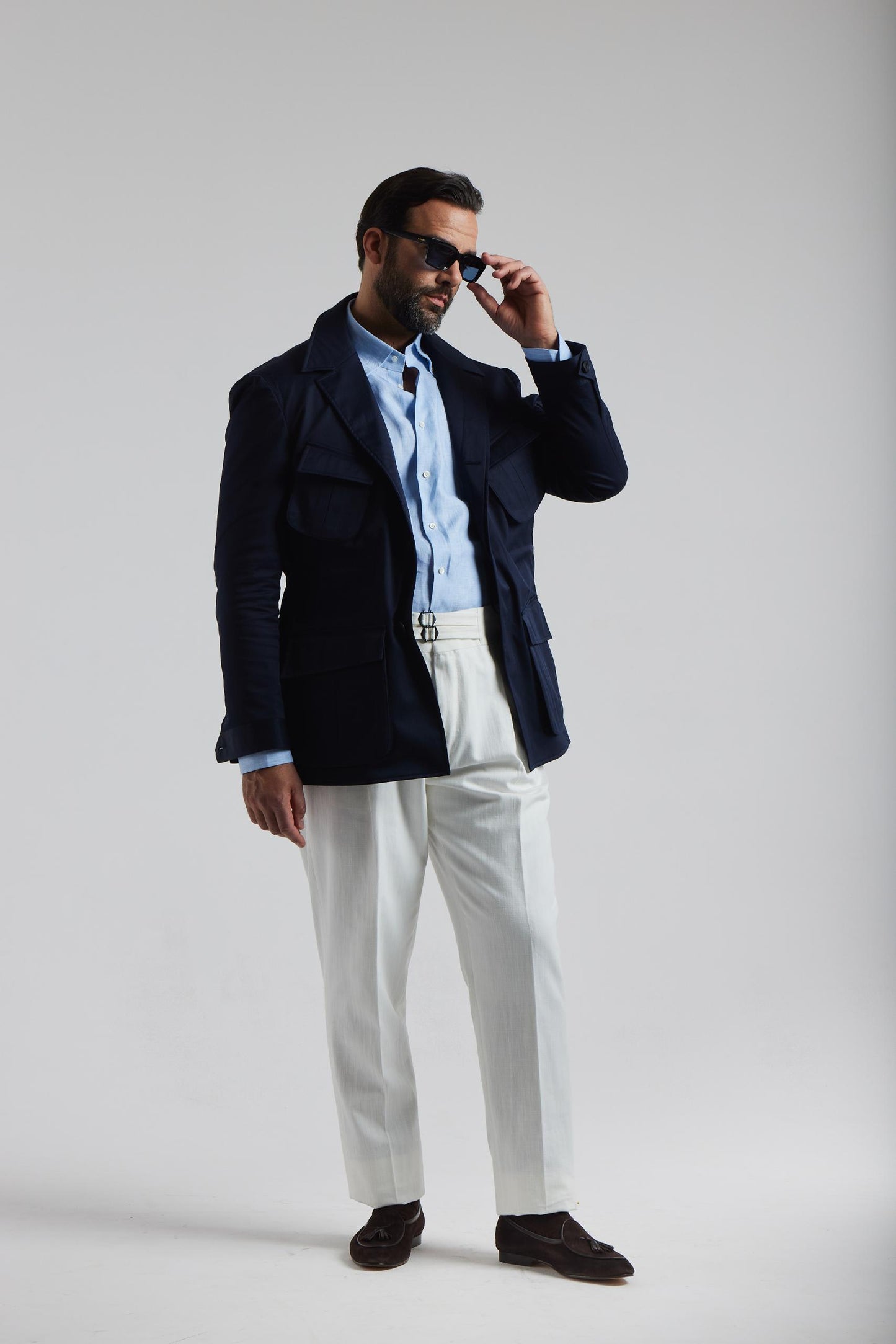 Navy Cotton Field Jacket / Overshirt