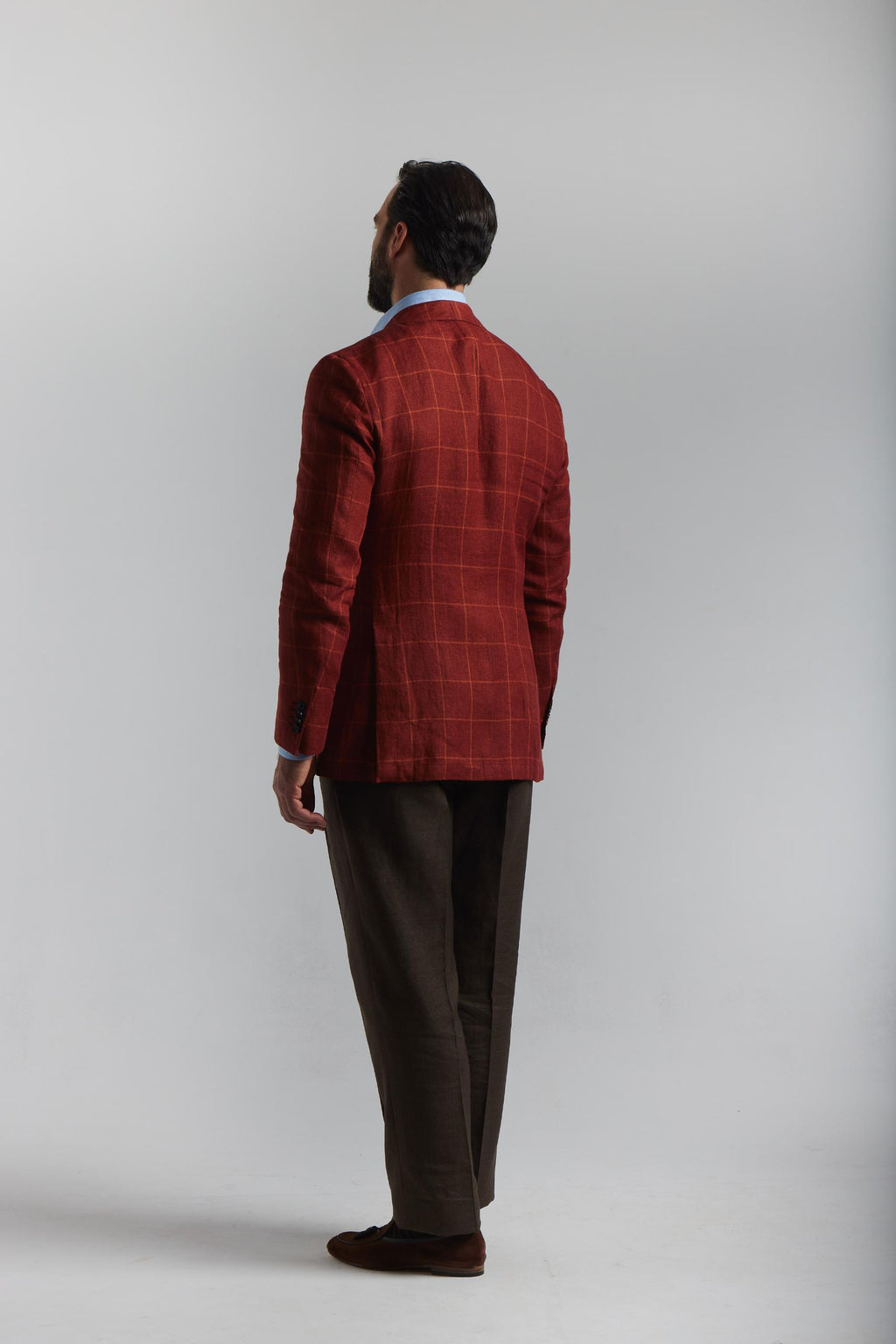 Rust linen Jacket from Angelico