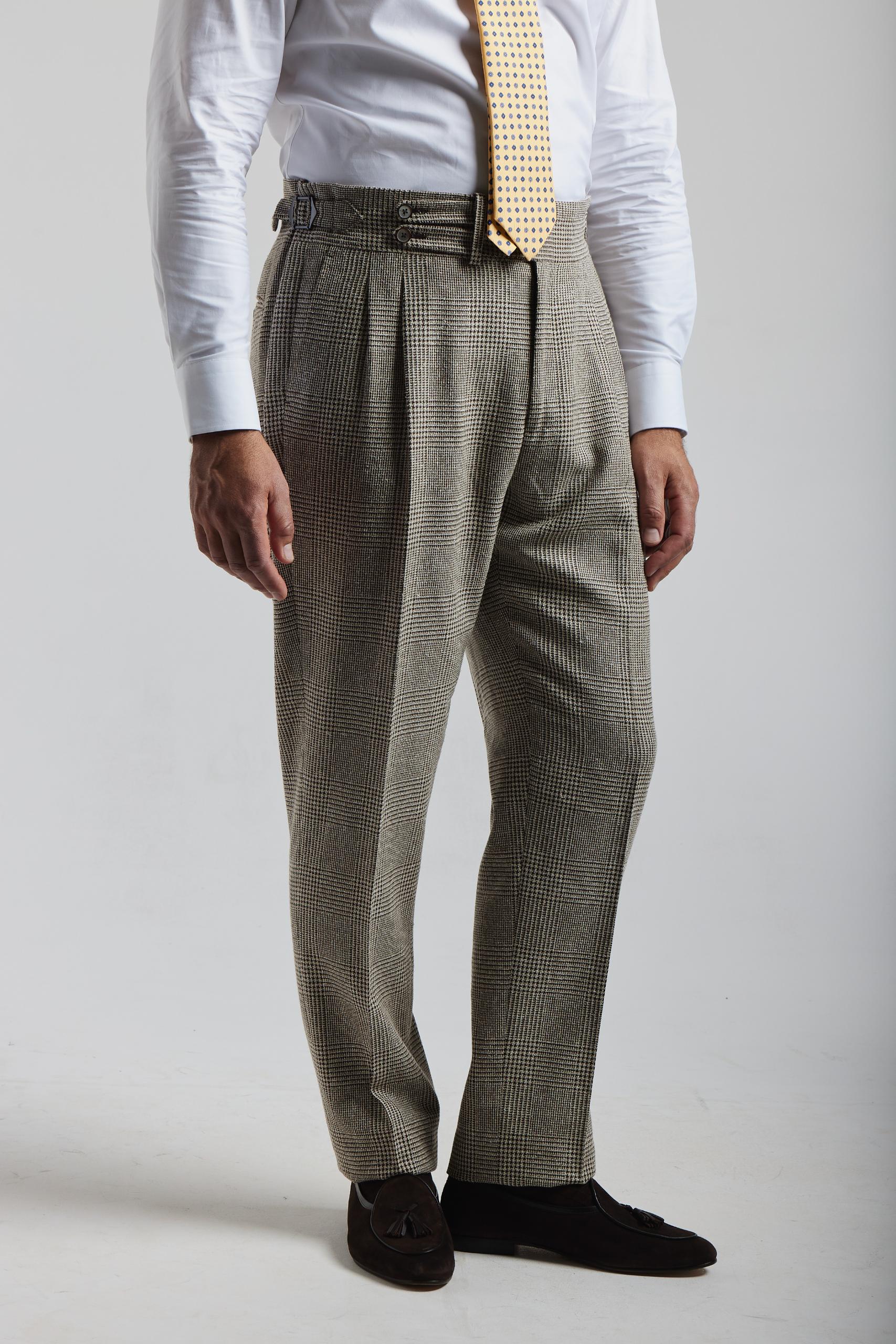 Beige Prince of Wales Suit 3pc