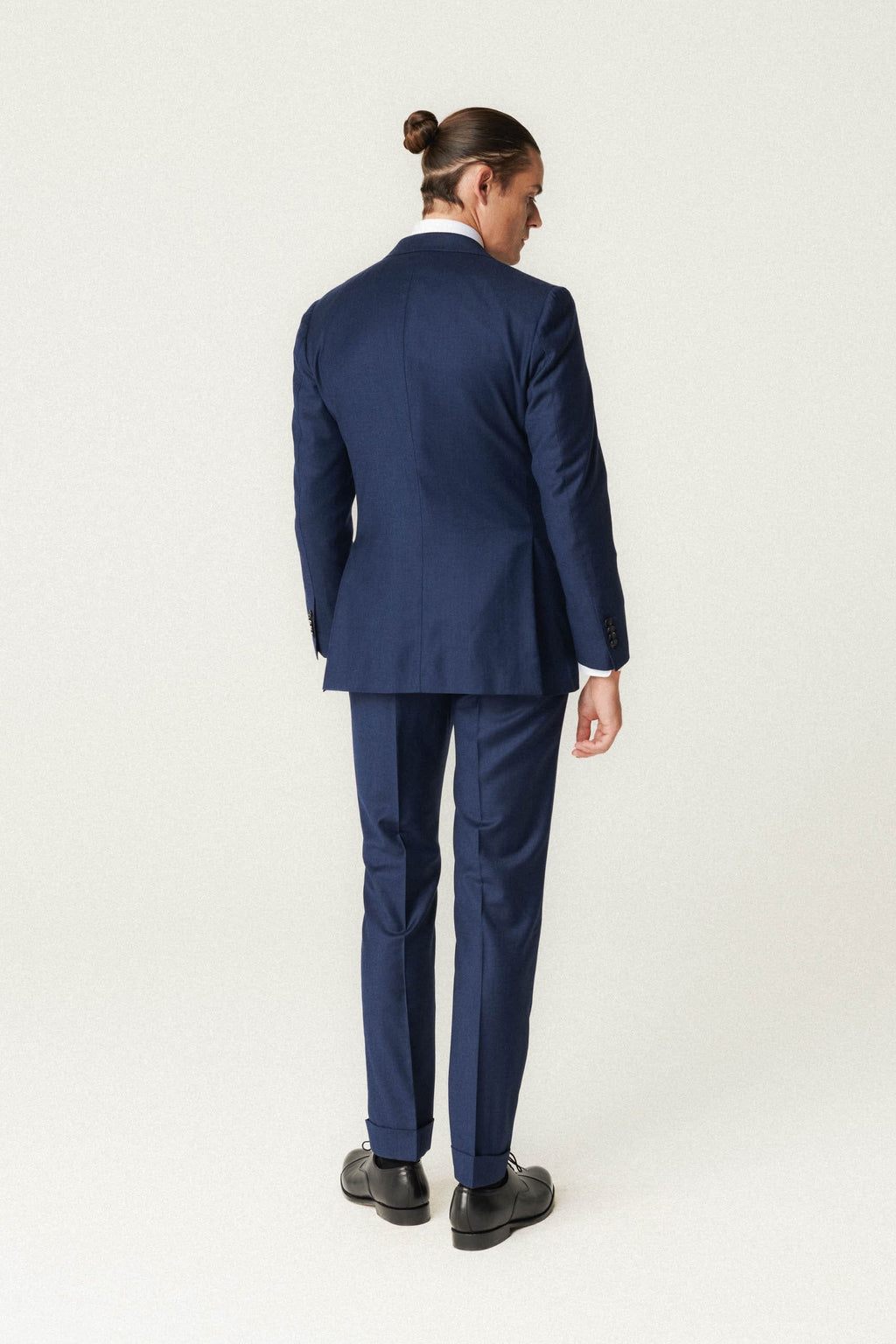 Navy Loro Piana Silk Wool Suit
