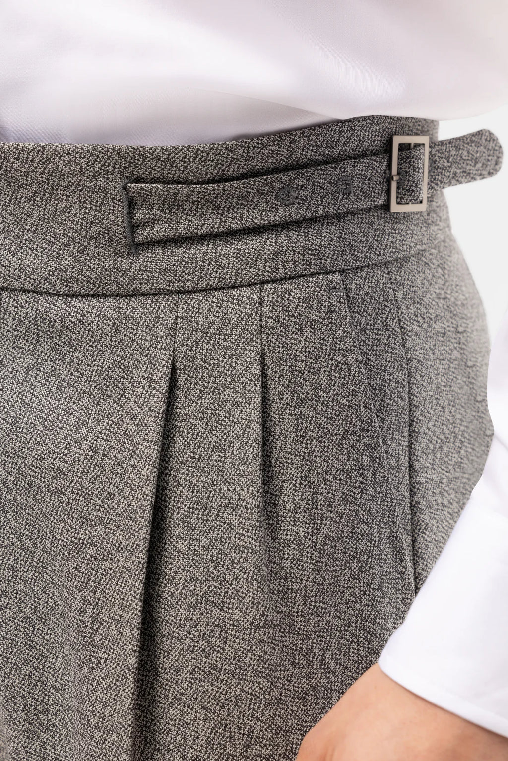 Sivé vlnené nohavice Marling & Evans Gurkha