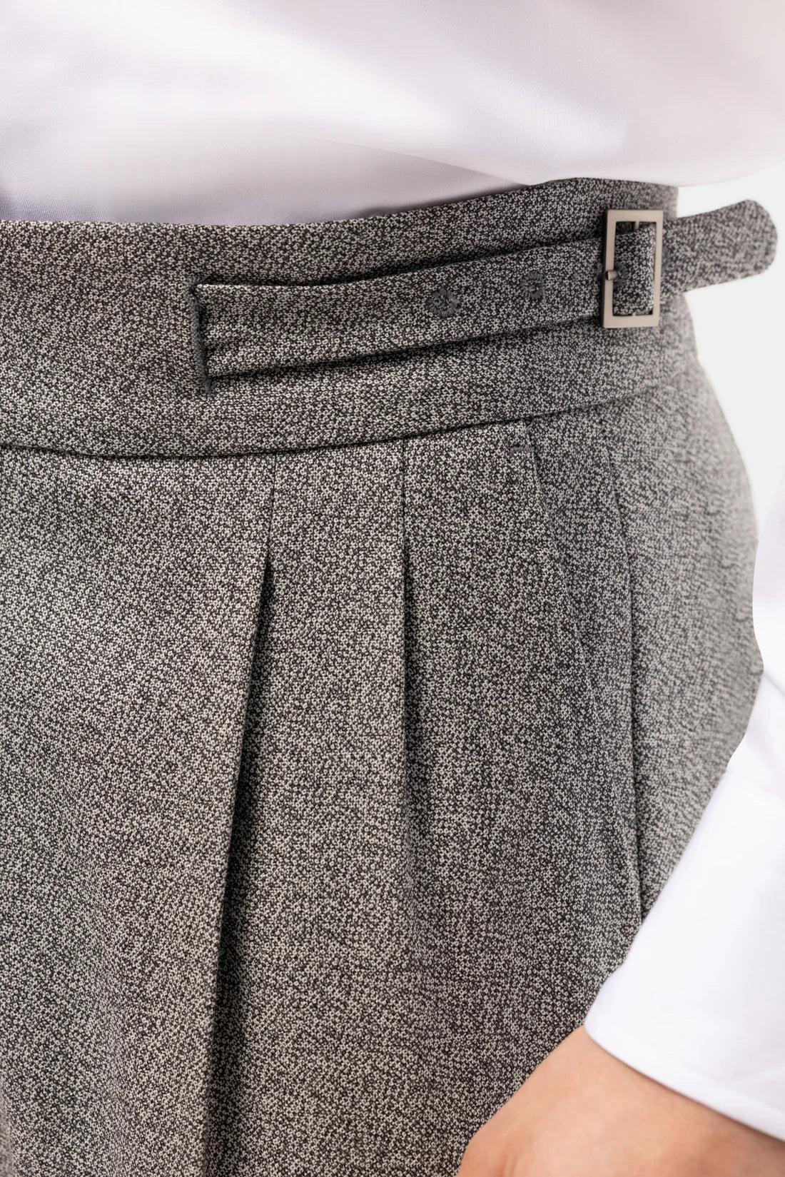 Sivé vlnené nohavice Marling & Evans Gurkha