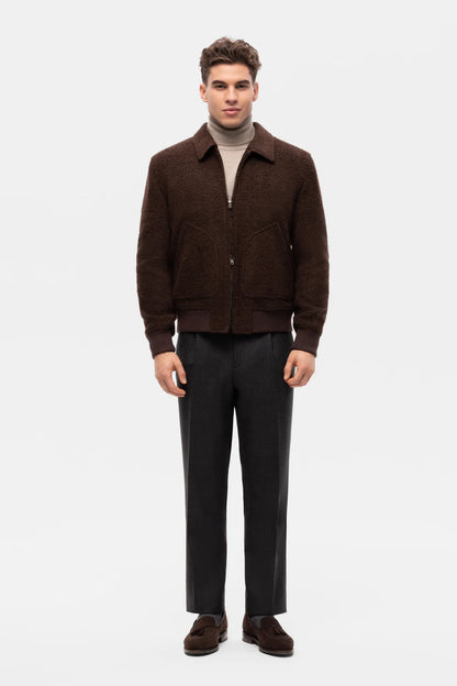 Teddy Bear Wool Bomber jacket