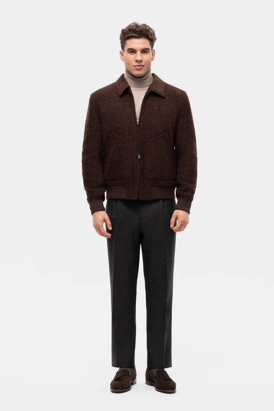 Teddy Bear Wool Bomber jacket