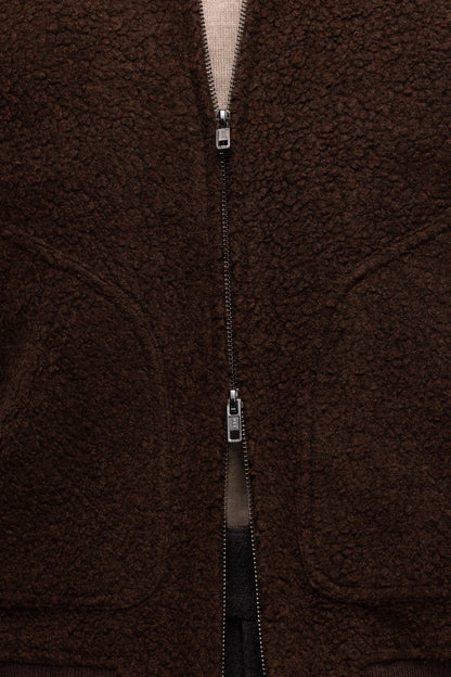 Teddy Bear Wool Bomber jacket